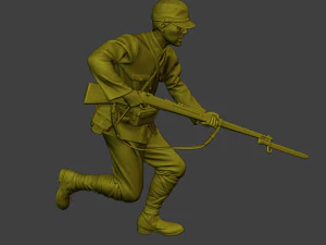 Japanese soldier ww2 Attack3 J2 3D Print Model