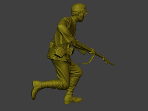 Japanese soldier ww2 Attack3 J2 3D-Druckmodell
