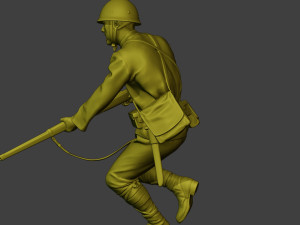 Japanese soldier ww2 Attack4 J2 3D प्रिंट मॉडल