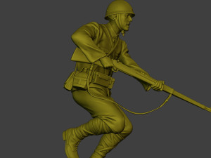 Japanese soldier ww2 Attack4 J2 3D प्रिंट मॉडल