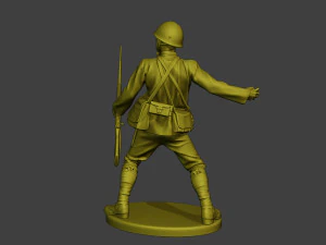 Japanese soldier ww2 Grenade J2 3D Print Model