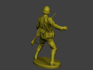 Japanese soldier ww2 Grenade J2 3D Baskı Modeli