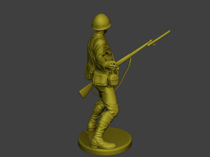Japanese soldier ww2 Grenade J2 3D Baskı Modeli