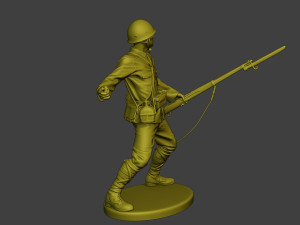 Japanese soldier ww2 Grenade J2 3D Baskı Modeli
