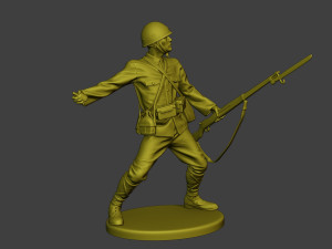 Japanese soldier ww2 Grenade J2 3D Baskı Modeli