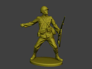 Japanese soldier ww2 Grenade J2 3D Print Model