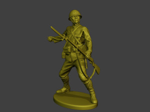 Japanese soldier ww2 Grenade J2 3D Baskı Modeli