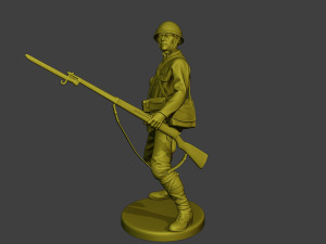 Japanese soldier ww2 Grenade J2 3D Baskı Modeli