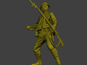 Japanese soldier ww2 Grenade J2 3D Baskı Modeli