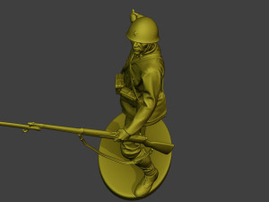 Japanese soldier ww2 Grenade J2 3D Baskı Modeli