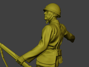 Japanese soldier ww2 Grenade J2 3D Baskı Modeli