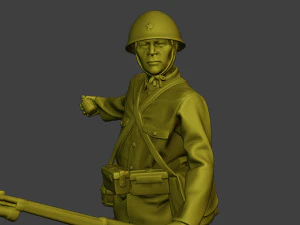 Japanese soldier ww2 Grenade J2 3D Print Model