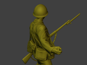 Japanese soldier ww2 Grenade J2 3D Baskı Modeli
