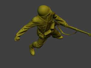 Japanese soldier ww2 Grenade J2 3D Baskı Modeli