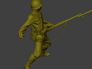 Japanese soldier ww2 Grenade J2 3D Baskı Modeli