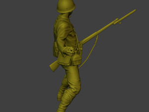 Japanese soldier ww2 Grenade J2 3D Baskı Modeli