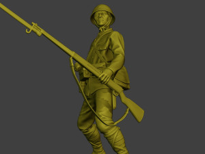 Japanese soldier ww2 Grenade J2 3D Baskı Modeli