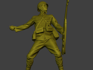 Japanese soldier ww2 Grenade J2 3D Baskı Modeli