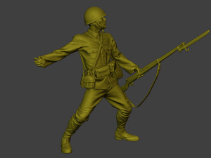 Japanese soldier ww2 Grenade J2 3D Baskı Modeli