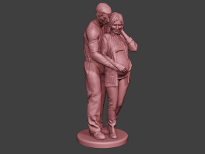 Couple in love 3D Baskı Modeli