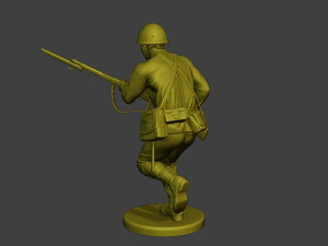 Japanese soldier ww2 Run J2 3D Print Model