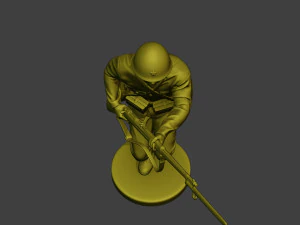 Japanese soldier ww2 Run J2 3D Print Model