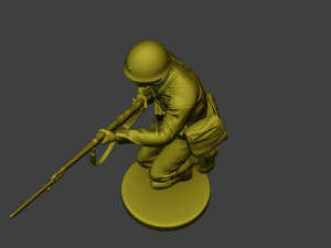 Japanese soldier ww2 Run J2 3D Принт Модель