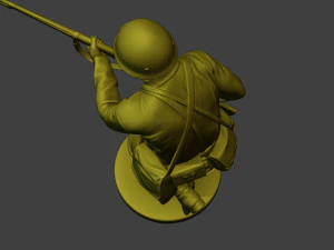 Japanese soldier ww2 Run J2 3D Print Model