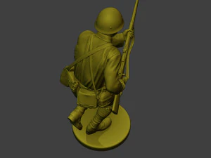 Japanese soldier ww2 Run J2 3D Print Model