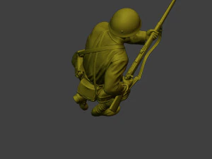Japanese soldier ww2 Run J2 3D Print Model