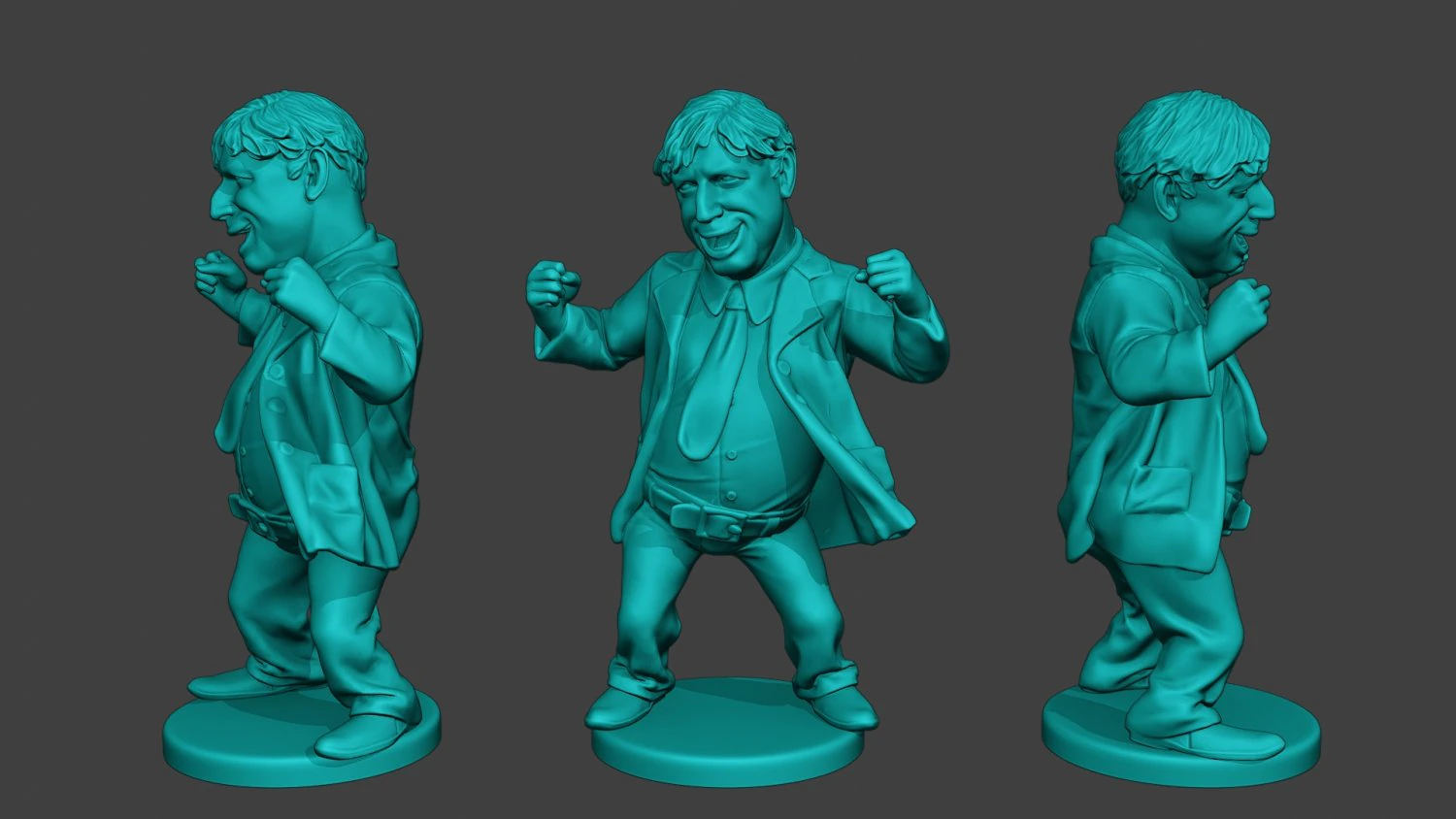 ボリス・ジョンソンのダンスミーム 3Dプリントモデル .c4d .max .obj .3ds .fbx .stl .blend 