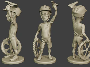 Meme do ciclista Joe Biden Modelo de Impressão 3D