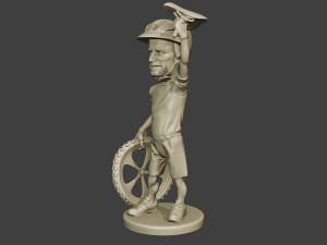 Joe Biden Cyclist Meme 3D Baskı Modeli