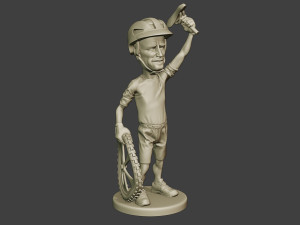 Joe Biden Cyclist Meme 3D Baskı Modeli