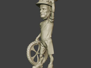 Joe Biden Cyclist Meme 3D Print Model