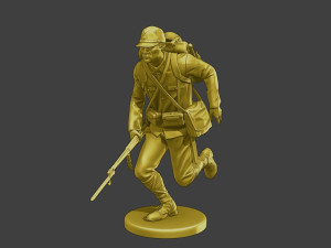 Japanese soldier ww2 Run2 J2 3D 프린트 모델