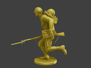 Japanese soldier ww2 Run2 J2 3D 프린트 모델