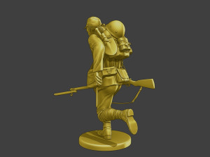 Japanese soldier ww2 Run2 J2 3D 프린트 모델