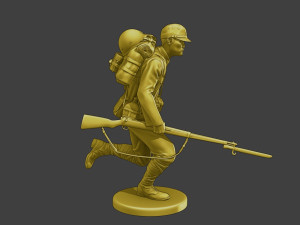 Japanese soldier ww2 Run2 J2 3D 프린트 모델