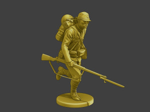 Japanese soldier ww2 Run2 J2 3D 프린트 모델