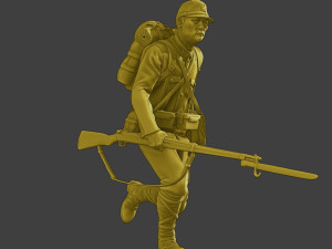 Japanese soldier ww2 Run2 J2 3D 프린트 모델