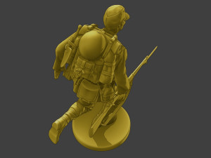 Japanese soldier ww2 Run2 J2 3D 프린트 모델