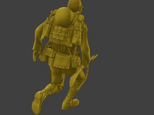 Japanese soldier ww2 Run2 J2 3D 프린트 모델