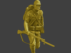 Japanese soldier ww2 Run2 J2 3D 프린트 모델
