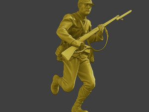 Japanese soldier ww2 Run3 J2 3D-printmodel