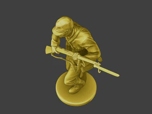 Japanese soldier ww2 Run3 J2 3D Print Model