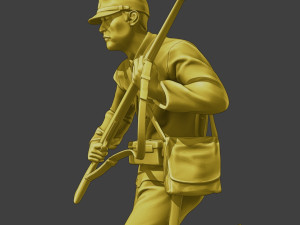 Japanese soldier ww2 Run3 J2 3D-printmodel