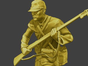 Japanese soldier ww2 Run3 J2 3D-printmodel