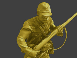 Japanese soldier ww2 Run3 J2 3D-printmodel