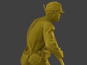 Japanese soldier ww2 Run3 J2 3D-printmodel